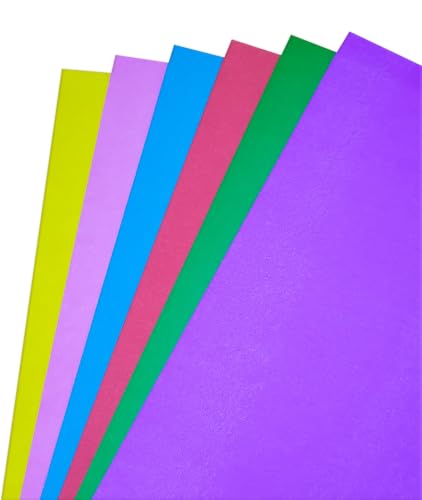 Karışık Renkli Mukavva 35x50 cm - 6'lı Paket, 1.0 mm sert yapı, 6 canlı renk – okul projeleri, maket ve sanat etkinlikleri için ideal dayanıklı mukavva