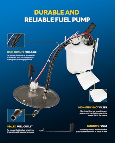 Image of PHILTOP Fuel Pump Assembly FG0831, Compatible with Ford Escape 2005-2007 2.3L /3.0L, Mazda Tribute 2005-2006, Mercury Mariner 2005-2007, OE Replacement Electric Fuel Pump Module, Replaces E2386