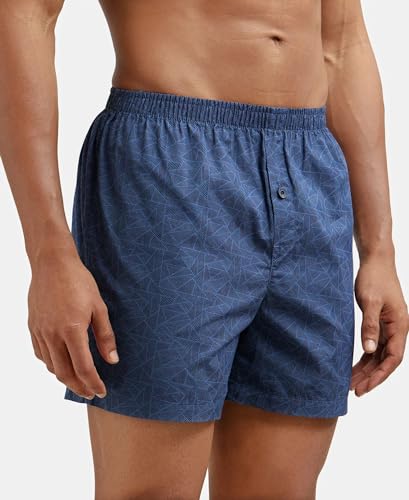 Image of Jockey 8222 Men's Super Combed Mercerized Cotton Woven Printed Inner Boxers with Ultrasoft and Durable Inner Waistband (Pack of 2)