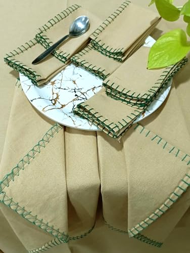 Couverture de table coton rectangulaire pour recevoir 8 invités avec style - 4