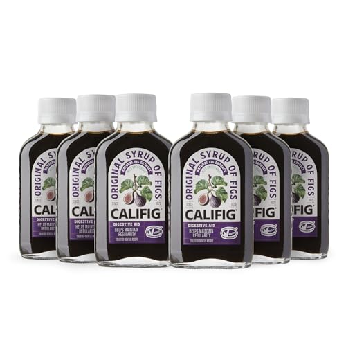 Califig Syrup of Figs | Six pack | Natural Digestive Aid | Vegan | With Fig Extract | Helps Maintain Regularity | 6 X 100 ml