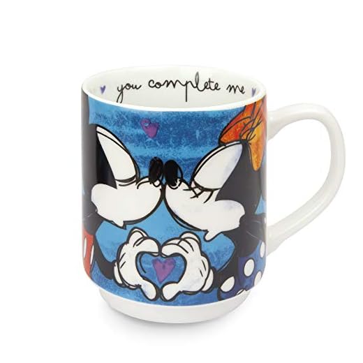 Egan PWM21I/B Mug, modelo Sweet Love, porcelana, azul, 1 unidad, 350 ml