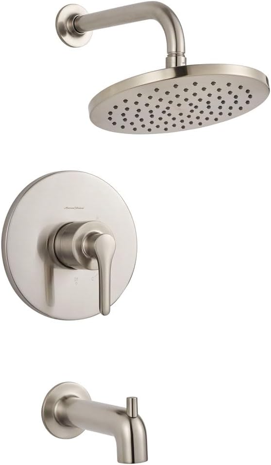 Studio® S 1.8 gpm/6.8 L/min Tub and Shower Trim Kit With Rain Showerhead, Double Ceramic Pressure Balance Cartridge With Lever Handle