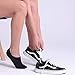 BERING No Show Socks Womens Thin 6 Pairs for Flats Slip On Sneakers Low Ankle Footies Socks, Size 6-9, Black