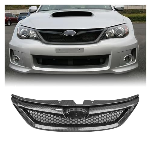 Calandre de course pour Subaru Impreza 2011-2014 grille supérieure noire mate - 2