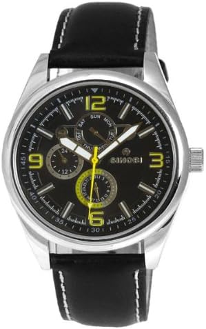 By Lavaro Men's Quartz Wrist Watch SS0048G-2 with Leather Strap