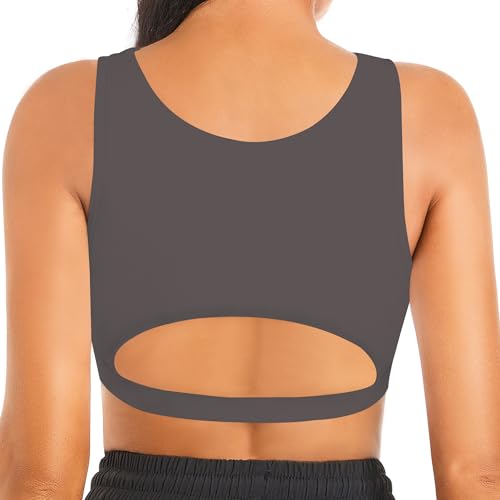 Image of Betaven Push up Sports Bra for Women Sexy Hollow Crop Tops with Removable Cups Workout Fitness Yoga Bra Medium Support