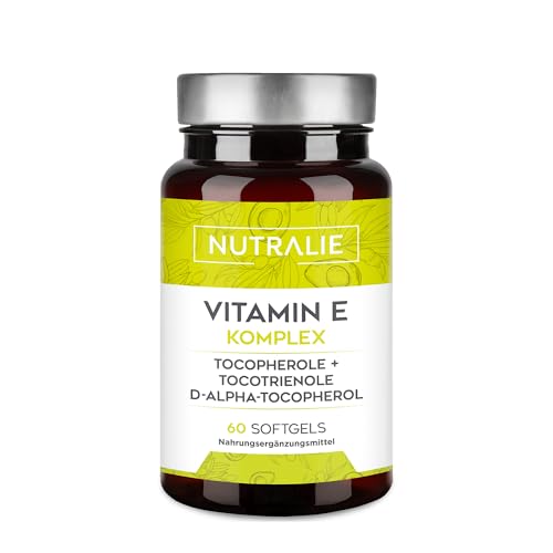 Vitamin E - Tocopherolen + Tocotrienolen - 60 Softgels Komplex Nutralie