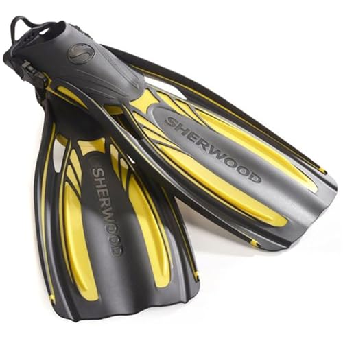 Palmes de plongée sans crampe Sherwood Scuba Elite avec chausson ajustable confortable