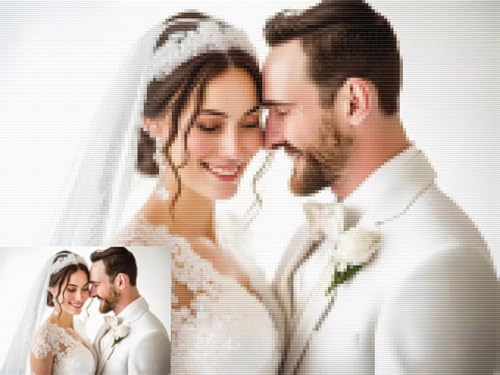 Diamond Painting Personnalisé Photo 5D avec Kit de Broderie Diamant Complet Canevas 40x100cm