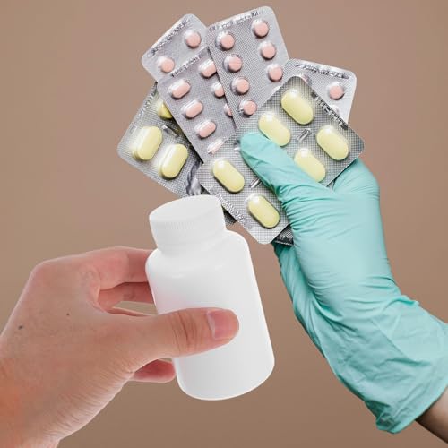 Frascos de plástico de 120 ml opacos que evitan humedad en cápsulas 6