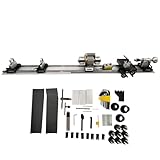 INTSUPERMAI Dual-Chuck Pool Cue Repair Lathe 750W Double Head Billiard Pool Cue Repair Lathe Heavy Duty Tip Replacement & Shaft Straightening Machine for Home Workshop/Club​ 110V