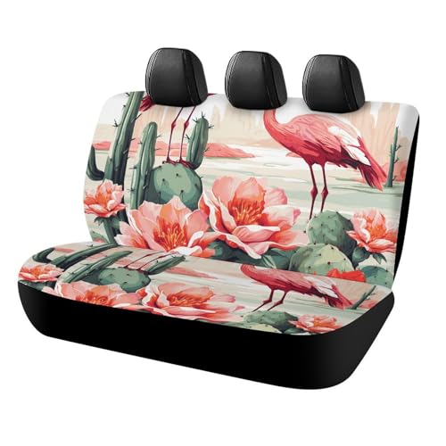 Protection de siège arrière pour chien antidérapante et durable motif exotique