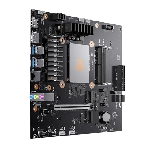 MINISFORUM Motherboard BD795M M-ATX Motherboard, AMD Ryzen 9 7945HX, 16C/32T, up to 5.4GHz, PCIe 4.0 x16 Slot, Dual NVMe M.2 Slots, 2X SATA3.0 HDD/SSD Slots, DDR5, 8K HDMI/DP, USB 3.2, RJ45 2.5G