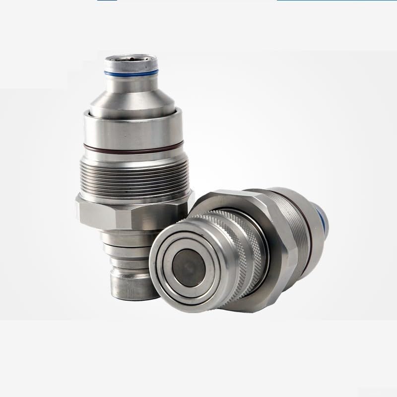 Acoplador rápido hidráulico de 48 mm, rosca de níquel, acoplador hidráulico de 48 mm, para tractor agrícola, resistente, hidráulico, 48 mm, anillo de sellado a prueba de fugas, adaptador hidráulico de