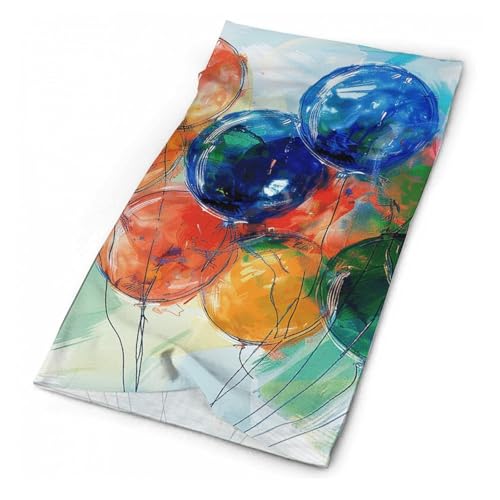 Balaclava Cuello con Estampado Colorido de Globos para Hombre y Mujer, Protección Solar, Mascarilla Facial Fresca y Transpirable para Esquí y Senderismo miniatura 2