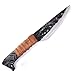 Norse Tradesman Viking Knife With Boar's Head Hilt & Leather Sheath - 4" Blade