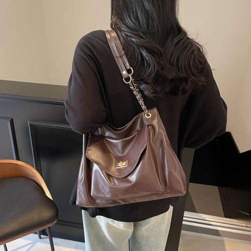 Bolso cruzado de PU con cierre y gran capacidad miniatura 6