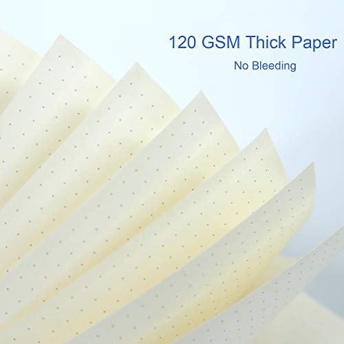 2 Pack A4 Spiral Bullet Dotted Journal With 120Gsm Thick Paper, Dot Grid Spiral Notebook With Plastic Hardcover And Elastic Band Closure, 74 Sheets Per Pack 8.5 X 11 Inches #TOP1