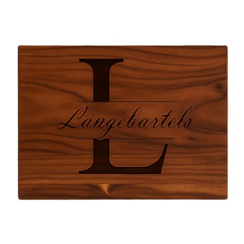Tabla de cortar personalizada para parejas comprometidas – Regalos de Navidad personalizados y prácticos miniatura 1