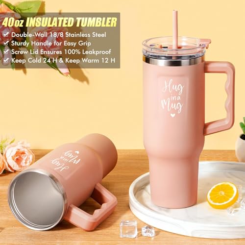 Birthday Gifts for Women Self Care Gifts Get Well Soon Gifts, Rose Relaxing Spa Gifts Basket Care Package w/ Flannel Blanket 40 OZ Tumbler, Christmas Gifts for Mom Wife Grandma Friends Sisters Her - Image 5