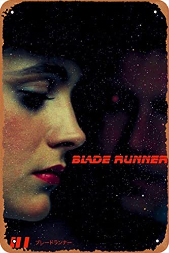 NIUMOWANG Cartel de metal, póster de hojalata Bladerunner de 30,5 x 20,3 cm