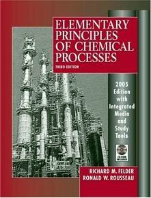 Elementary Principles of Chemical Process with Cd by Richard M. Felder book cover