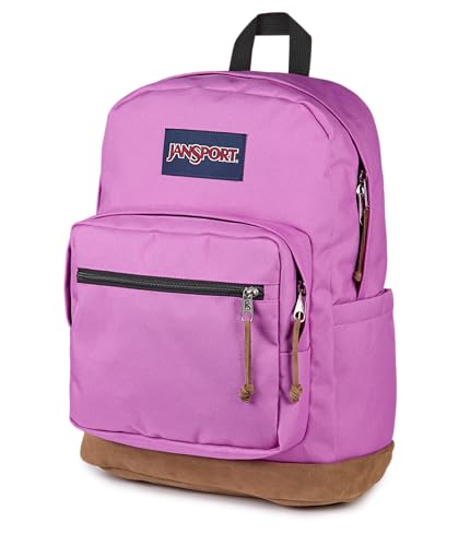 Image of JanSport Right Pack Backpack - Durable Daypack with Padded 15 Laptop Sleeve, Spacious Main Compartment & Integrated Water Bottle Pocket - Digital Fuchsia