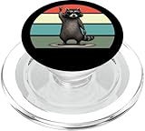 Photo Gallery retro raccoon rock spotlight, raccoon rockstar, roccia fuori popsockets popgrip per magsafe Photo Gallery retro raccoon rock spotlight, raccoon rockstar, roccia fuori popsockets popgrip per magsafe