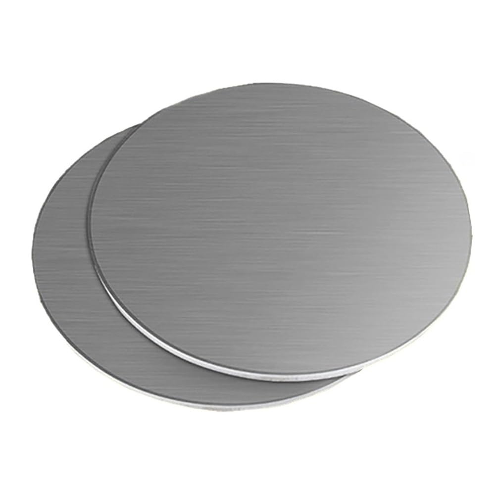 1 pièce de tôle d'acier inoxydable, diamètre 15 cm, plaque ronde SS304, épaisseur 0,5-5 mm, panneaux muraux en acier inoxydable(1mm)