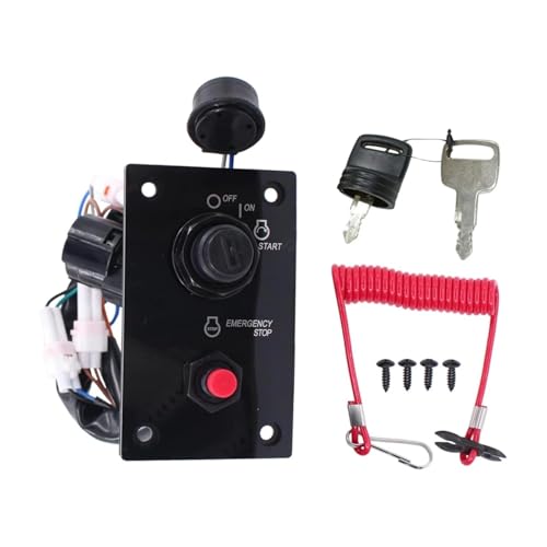Panneau de commande moteur hors-bord monomoteur finition étanche renforcée