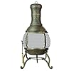 Deckmate Corona 3 Ft High Outdoor Steel Chimenea Fireplace Model 28063