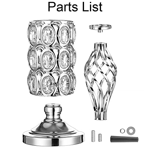 Inweder Silver Vases For Centerpieces - Metal Flower Stand With Crystal Beads, Tall Vases For Centerpieces, Bulk Centerpieces For Wedding Table, Birthday, Event, Living Room, Set Of 10 #TOP7