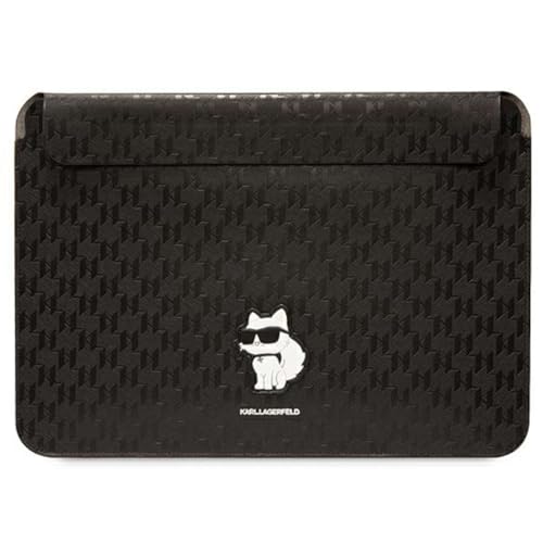Karl Lagerfeld Sleeve KLCS14SAKHPCK 14" Black Saffiano Monogram Choupette