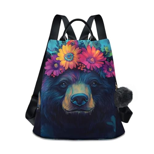 Mochila antirrobo mujer Cool Bear azul oscuro ideal para viajes y camping