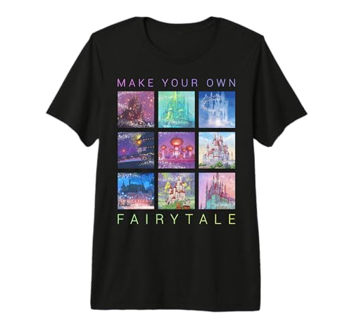 T-shirt Disney Princess Castles pour fille en coton premium rose