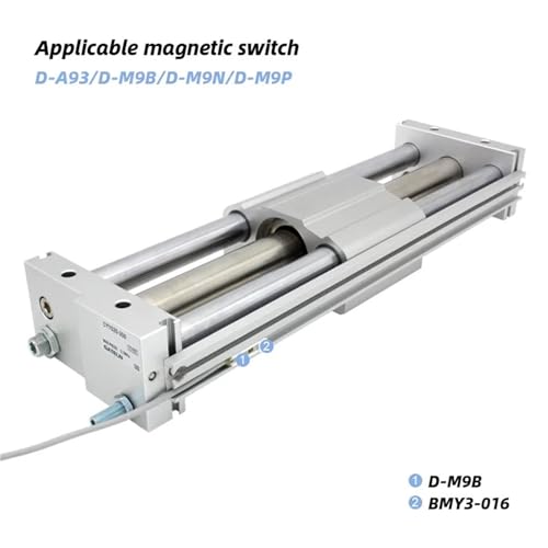 Cilindro sin vástago CY1S25 frena impactos con Shock Absorber 4