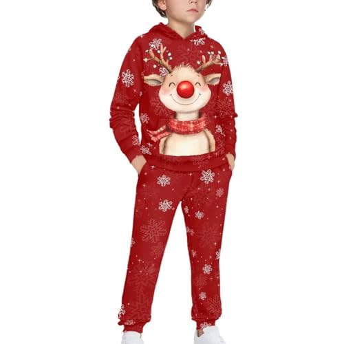 Girls Boys Tracksuit 2 Piece Hoodie and Jogger Pants Athletic Sweatsuits Set Kids Casual Activewear 5-12Y3