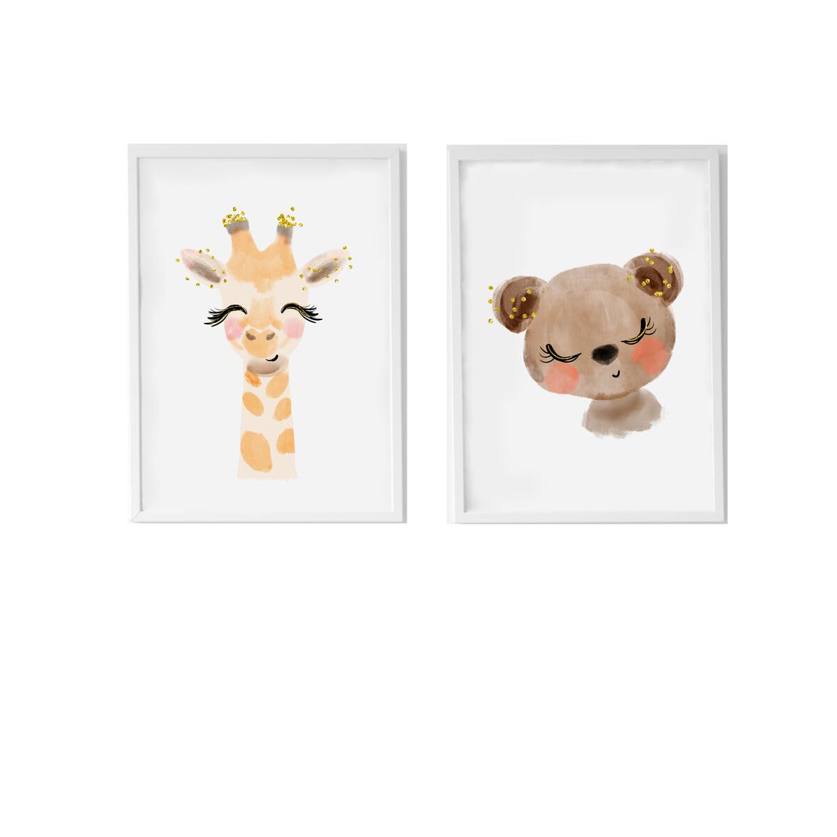 Crochetts Feuilles Ours Girafe cadeau de naissance idéal lot de 2