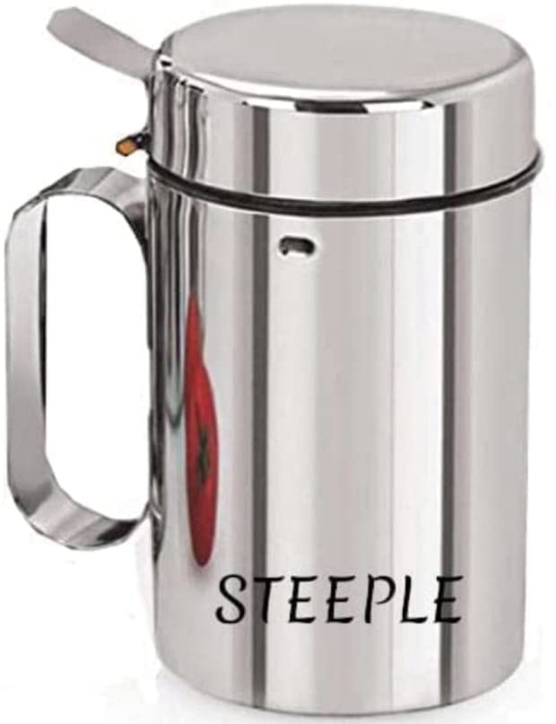 STEEPLE Stainless Steel Oil Dispenser 1 Litre Oil Container Kitchen Set Oil Bottle