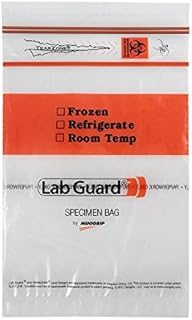 Lab Guard SBL2X69B Polyethylene (LDPE/LLDPE Blend) Specimen Bag with TearZone Destroyable Biohazard Symbol, Bulk Packaging (Pack of 1000)