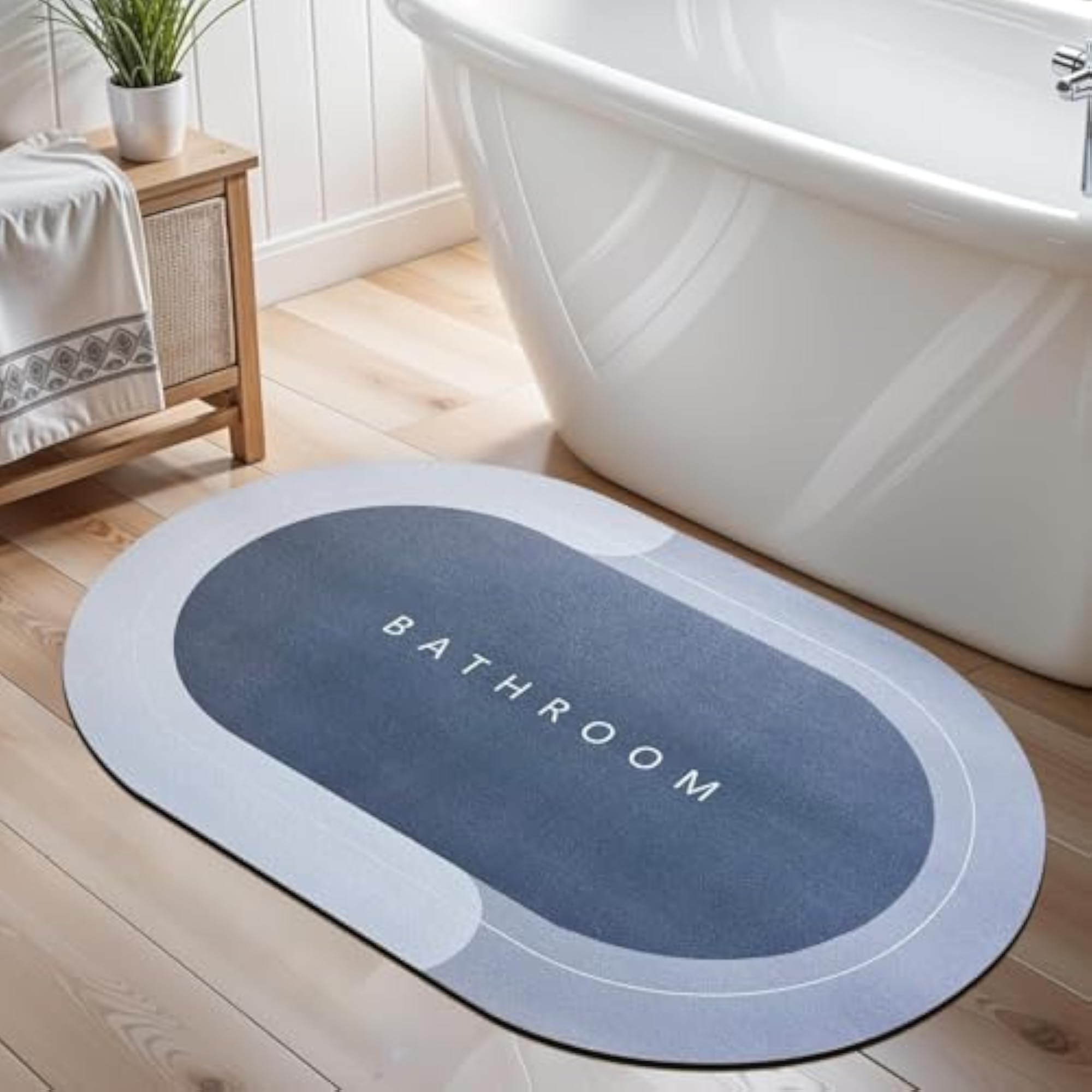 Bathroom Mat, Ultra Absorbent Quick-Dry