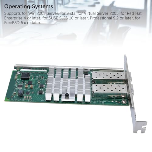 10Gb PCI E Tarjeta de Red, Puerto Dual SFP, Compatible X520 DA2 82599 Chip, Adaptador Ethernet LAN PCI Express, compatible con Win 2003 Server, Vista, Virtual Server 2005, SUSE SLES 10 o superior miniatura 3