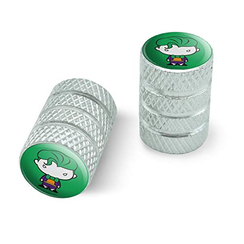 Batman Joker Cute Chibi Character Motorcycle Bicycle Bike Tire Rim Wheel Aluminum Valve Stem Caps