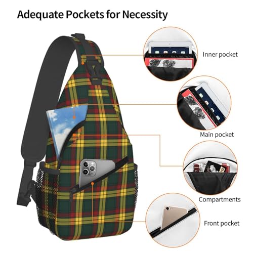 Crossbody Sling Backpack Clan MacMillan Old Modern Tartan Shoulder Chest Bag Daypack for Traveling Sport4