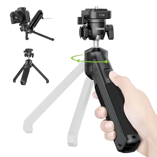 ULANZI TT38 Trípode Vlog Mini de Sobremesa con UKA y F38 Liberación Rápida, Capacidad de Carga 3kg, Compatible con Sony a7c, Nikon z30 y FUJIFILM X-S20/X-S10 | Ya disponible en tu tienda friki favorita! En mundofriki.es!
