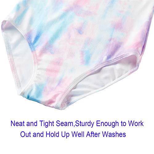 Image of Domusgo Toddler Leotard Gymnastics Long Sleeve, Sparkly Tumbling Dance Leotards for Baby Girls Kids Teens 2-14 Years