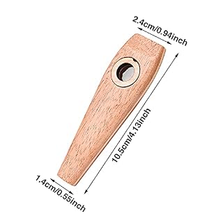 BPSJKET Kazoo en bois léger portable son unique ukulélé guitare partenaire drôle mini diaphragme bouche instrument de… - Les Beatles, Paul McCartney, John Lennon, RIngo Starr, George Harrison BPSJKET Kazoo en bois léger portable son unique ukulélé guitare partenaire drôle mini diaphragme bouche instrument de… – Image 3