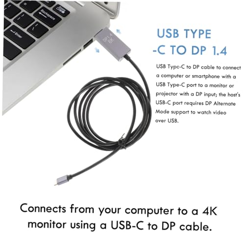 Cable USB Displayport para Proyectores Evita Parpadeos Pantalla Juego de 2 6