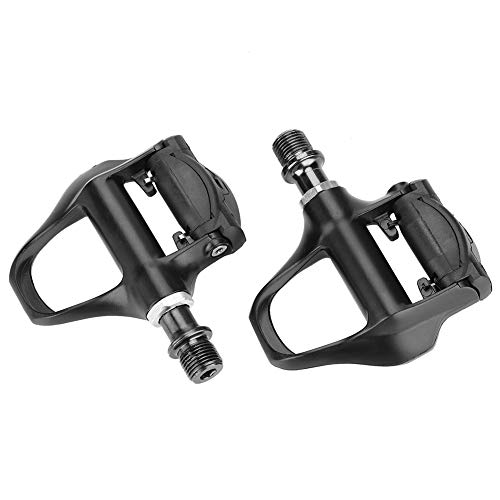 image for Vbestlife Road Bike Pedals with Cleats 1 Pair Aluminum Alloy Float Sel
